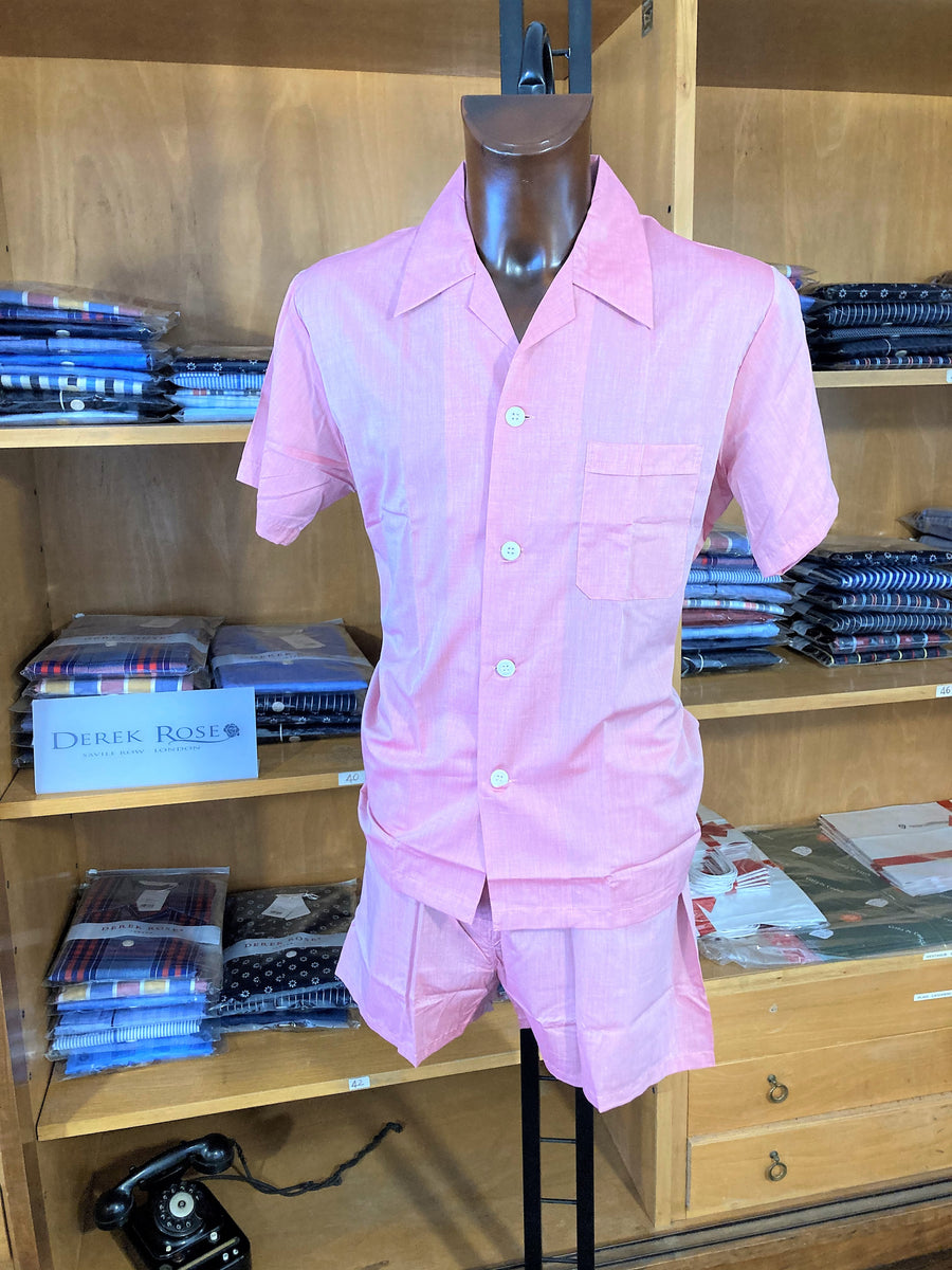 Pigiama Lingfield Pigiami Derek Rose Pigiama Corto 100% Cotone